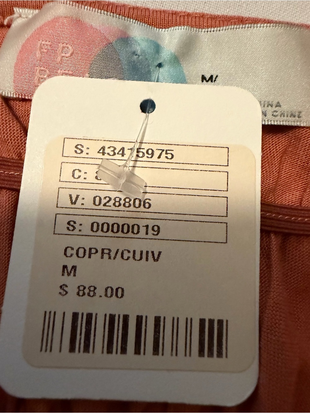 FP Beach Boho Long Open Sleeve Maxi Dress in Rust Orange Sz M - Picture 6 of 9